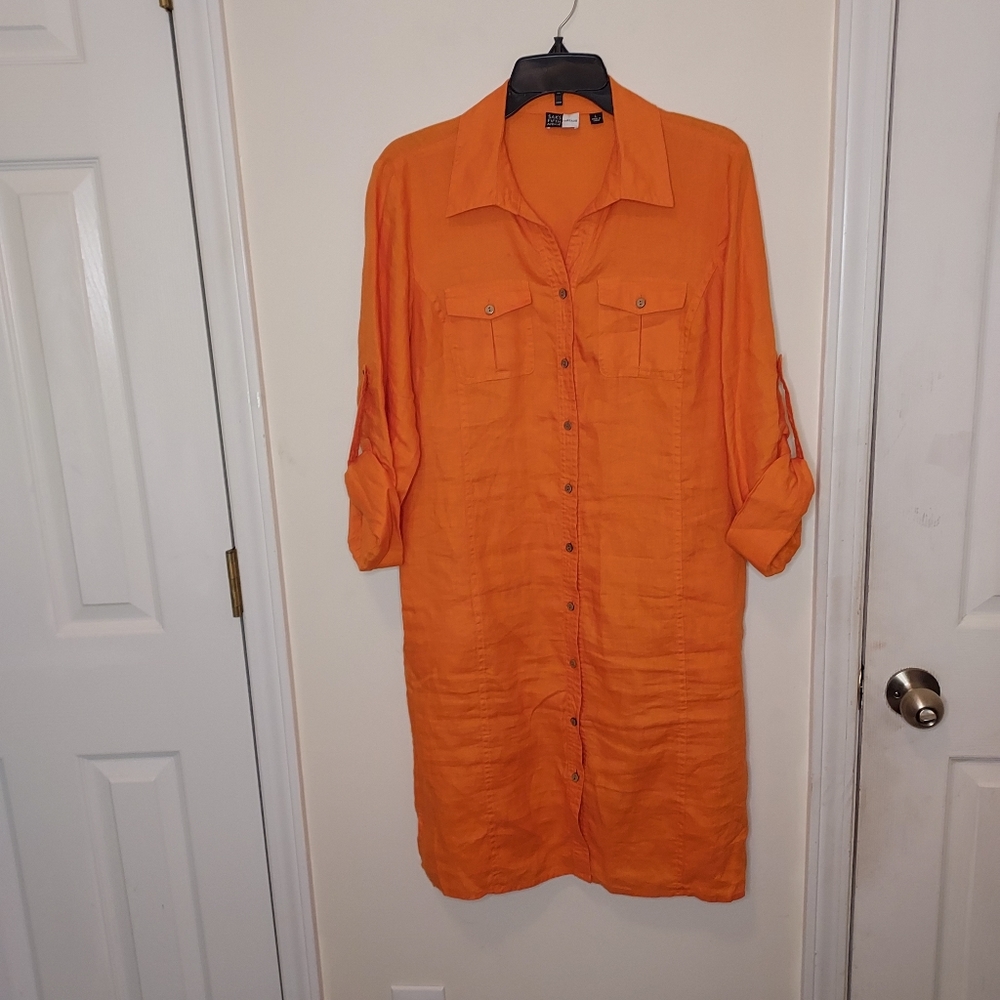 Saks 5th Avenue 100% linen tunic dress